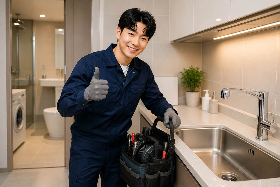 진건읍 배관막힘 마무리점검